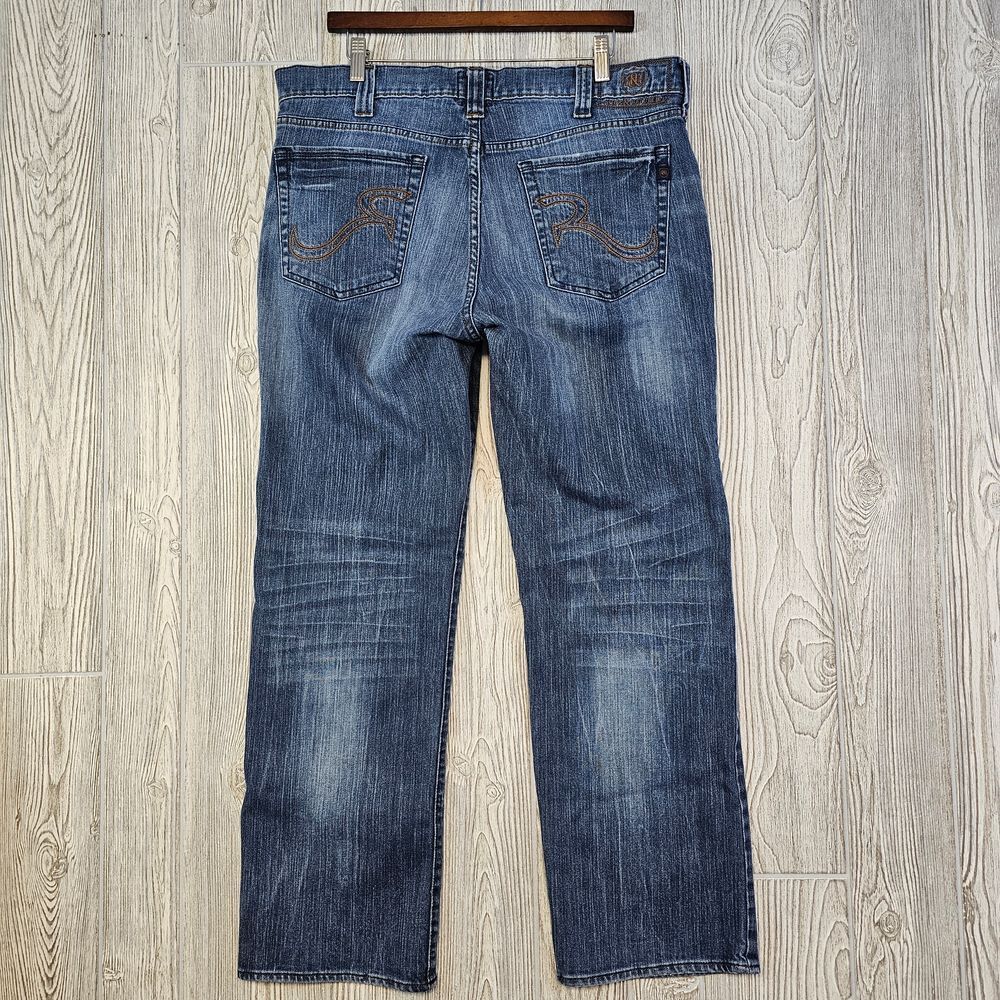 Rock & Republic Jagger Jeans Men's 38x32 (Actual 38x30) Distressed‎ Straight Leg - Picture 2 of 11